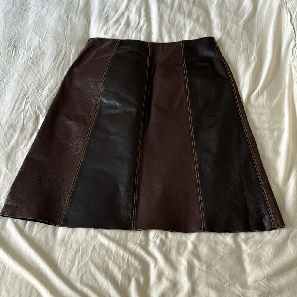 DKNY Leather skirt Size 8